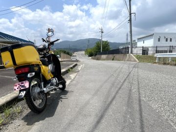 向こうに新幹線のたまり場跨線橋が見える